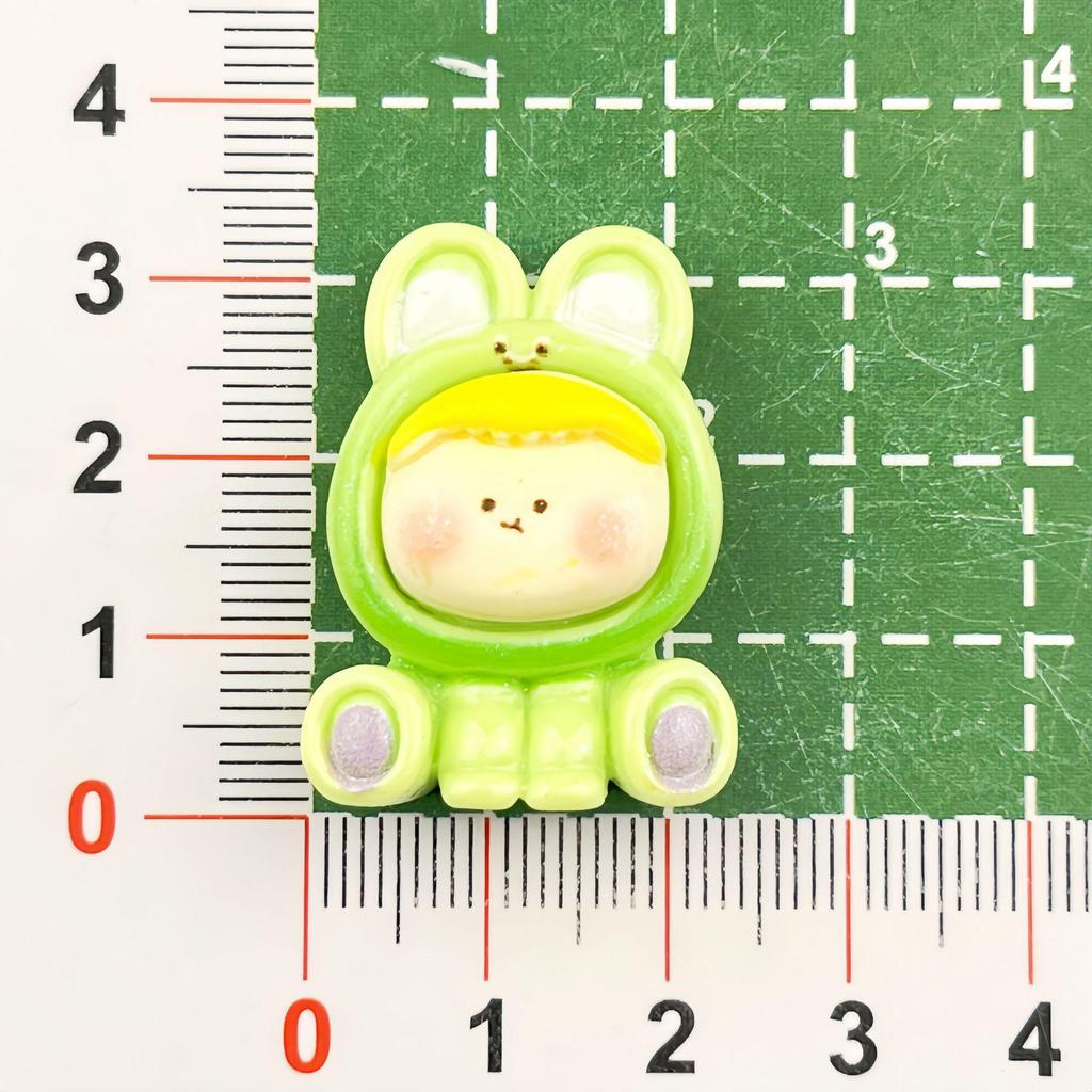 Cartoon Multicolor Glitter Animal Resin Accessories for DIY Jewelry, Keychains, Magnets, Hair Clips, and Ties