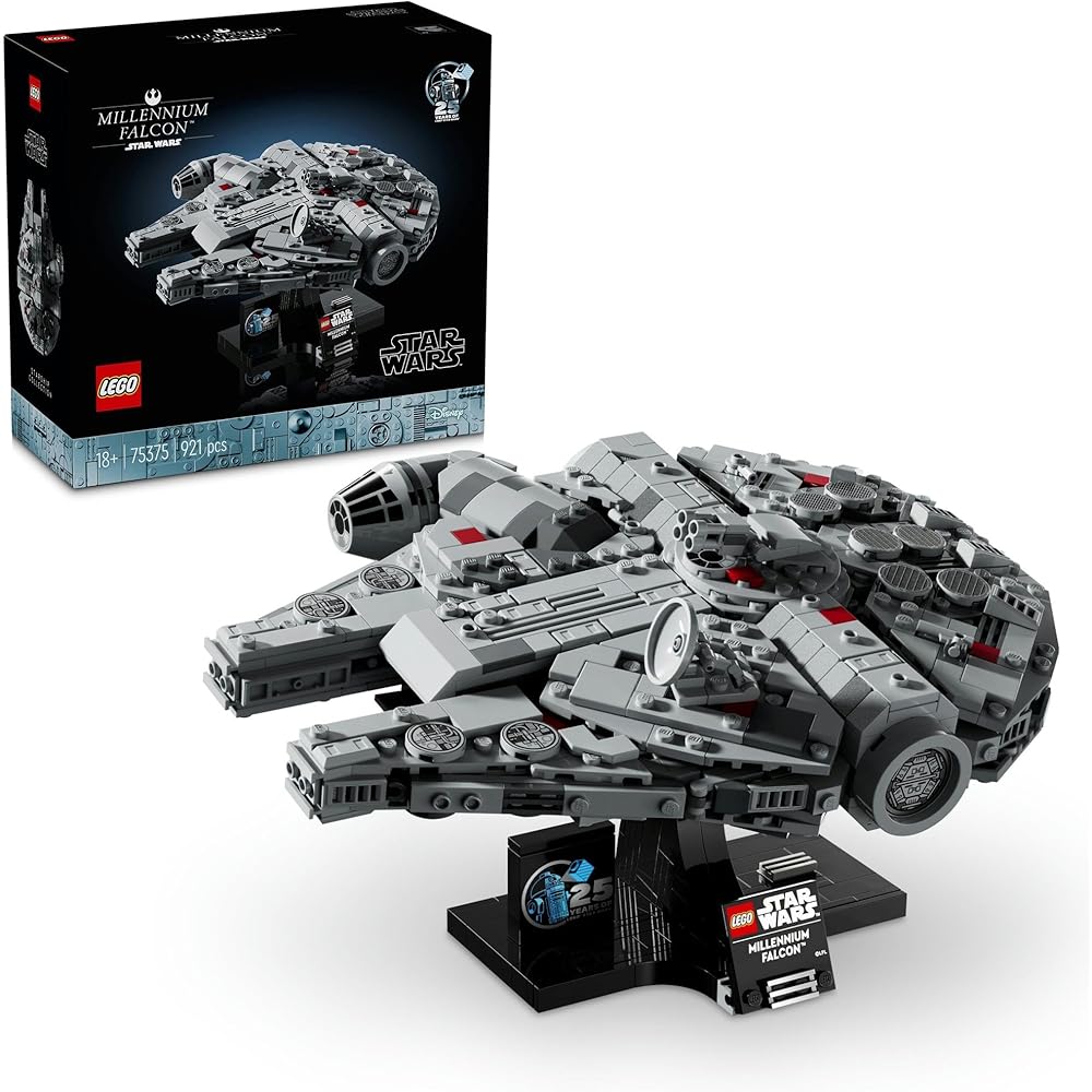 LEGO Star Wars Millennium Falcon Building Toy 75375 for Kids and Adults