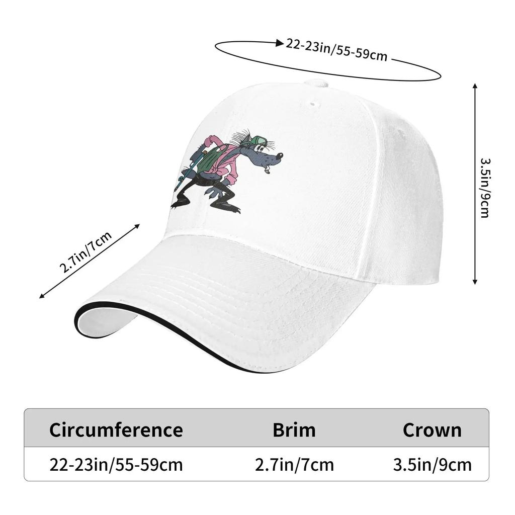 Nu Pogodi Casual Baseball Cap Cartoon Wolf Running Hippie Hip Hop Hats Summer Hot Sale Men Women Fitted Retro Baseball Caps