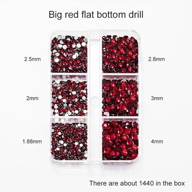 

1 коробка смешанных размеров ss6-ss20 стекло без горячей фиксации стразы с плоской задней частью хрустальный камень стразы блестят бриллианты для ногтей для одежды «сделай сам»