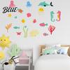 Octopus Glow Sticker in The Dark Wall Stickers, Self-Adhesive Undersea Animals Decals with Turtles In Stickers Clown Fish Octopus, Luminous