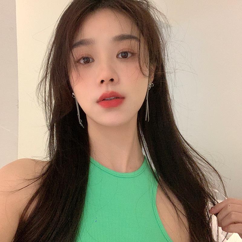 S925 Silber Lange Schleife Quastenohrringe - 2024 Trendiges High-End Einzigartiges Design für Frauen