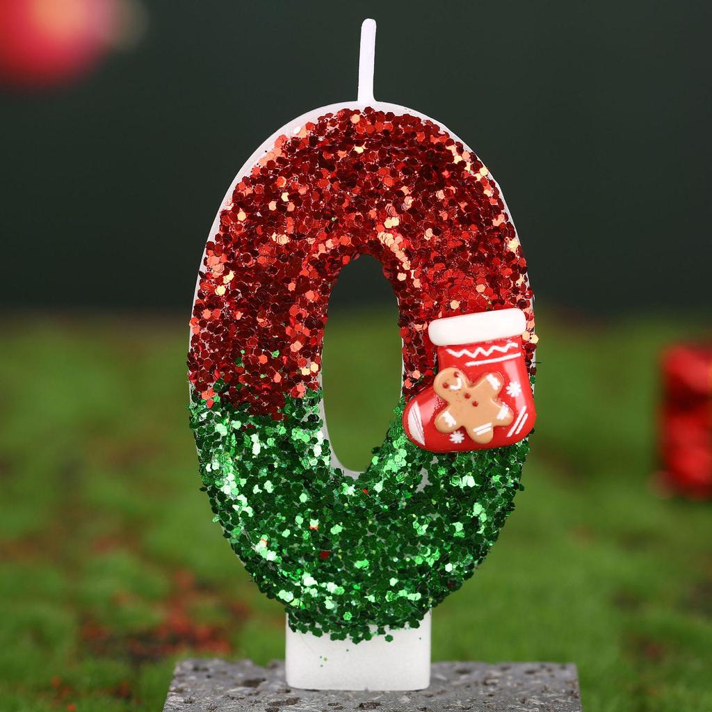 Handmade Birthday Candles: Christmas Stocking Style Cake Toppers for First Birthdays