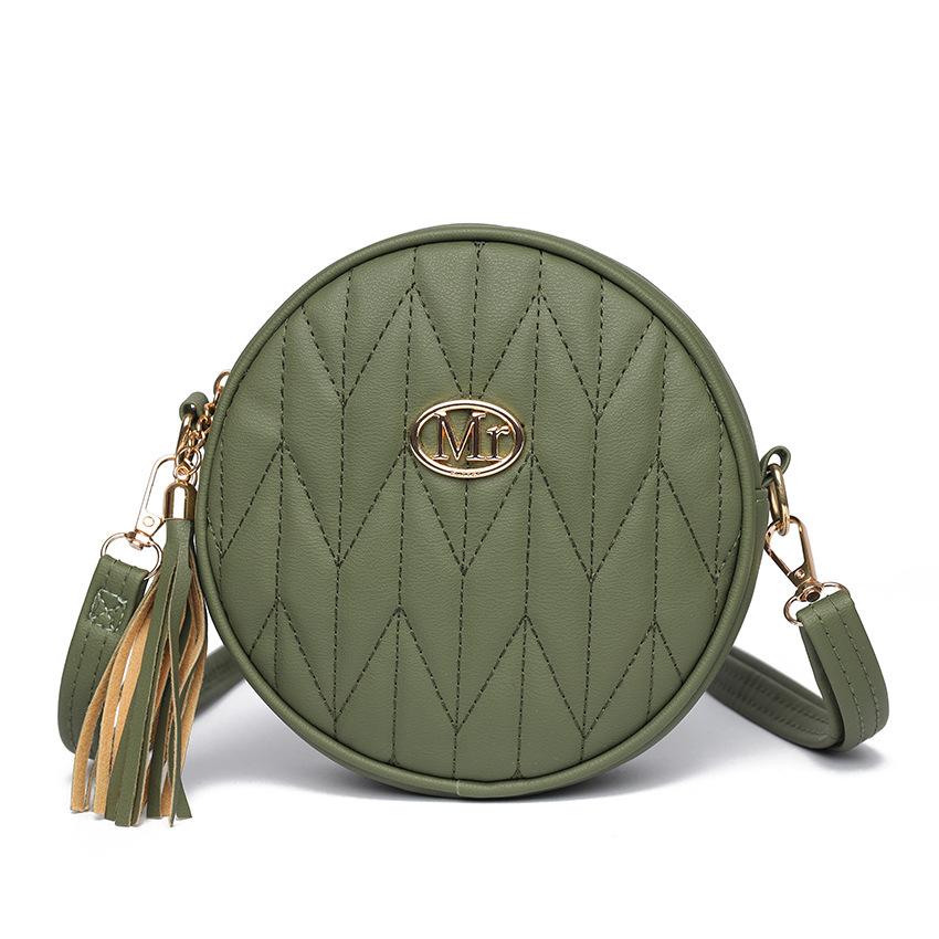 Mini Tasche Lässige Umhängetasche Diamantgestickter Faden Kleine Runde Tasche Neue Modische Damenhandtasche Schultertasche