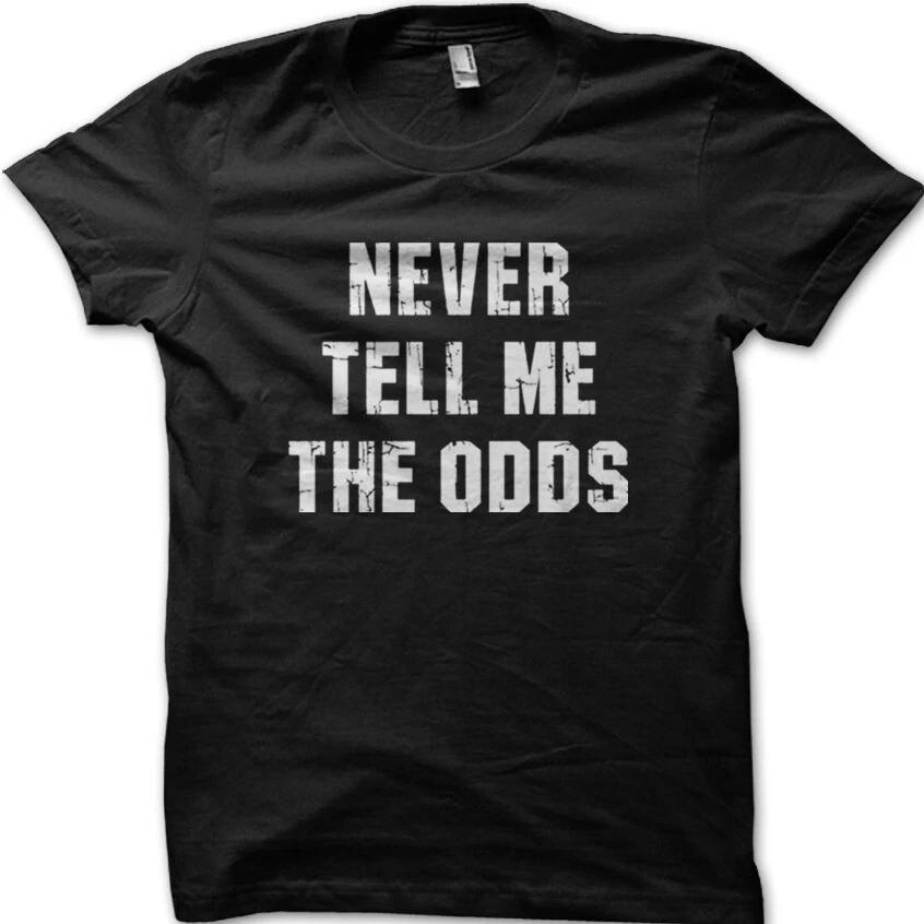 Never tell me the odds Han Solo Star Wars printed t-shirt 9020 XS