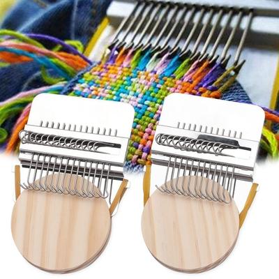 New DIY Makes Beautiful Stitching Wooden Small Loom Jeans Clothes Speedweve Type Weave Tool Fun Mending Darning Machine