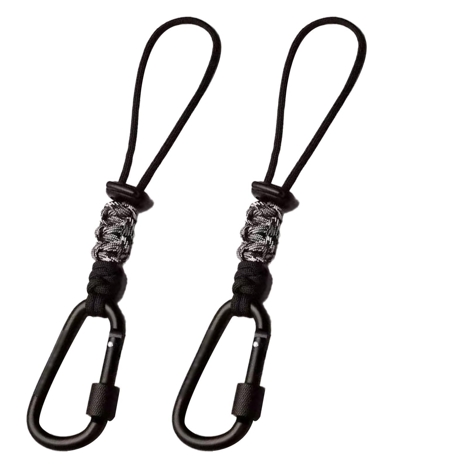 EsiFare Plastic Bottle Holder Carabiner Strap [Set of 2] Drink