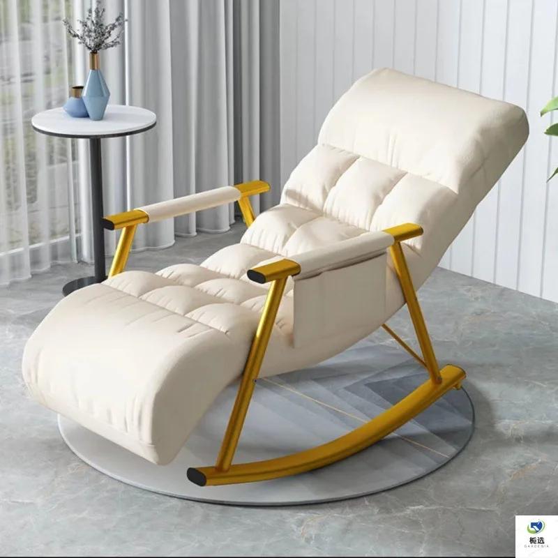 Nordic Rocking Chair, Leżak Leniwy Gospodarstwo Domowe Balkon Sofa Jednoosobowa dla Dorosłych