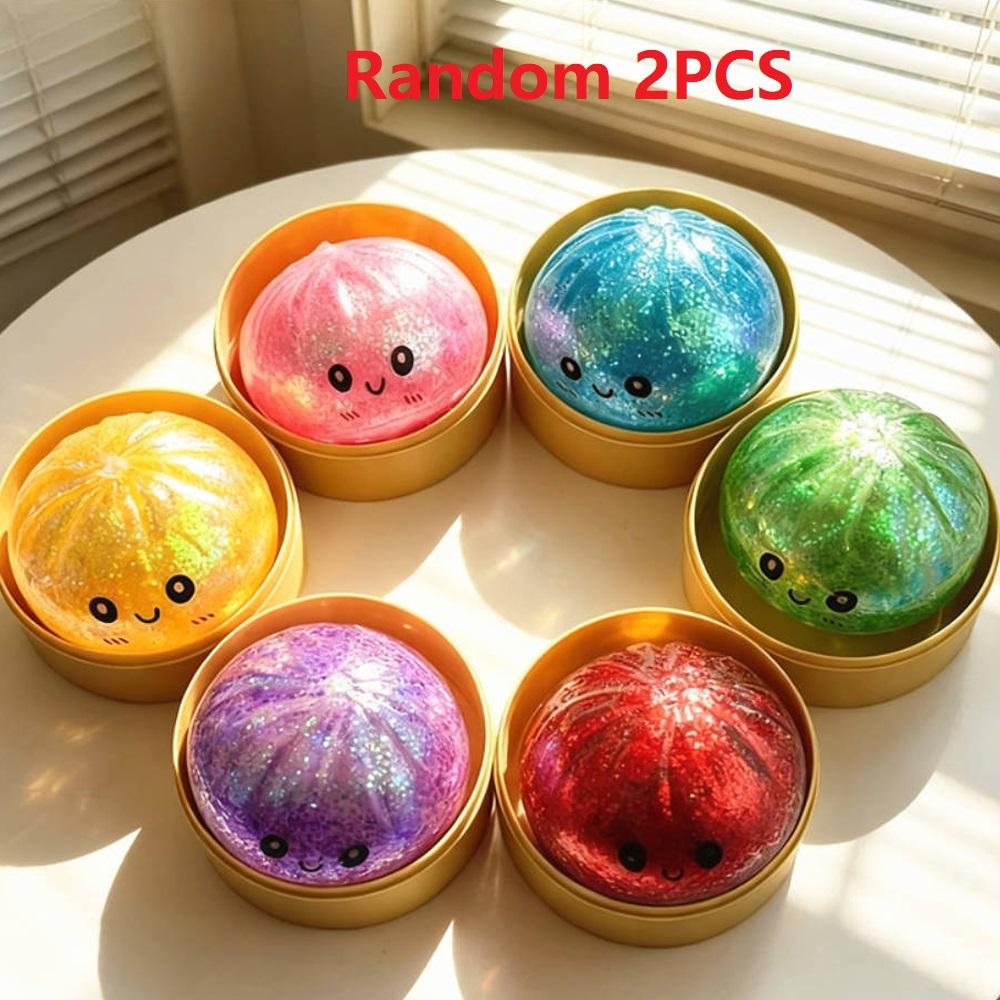 Glitter Dumpling Glitter Dumpling Squishy Blind Box Dumplings Sensory Squeeze For Stress Relief Desktop Decoration Funny Gift