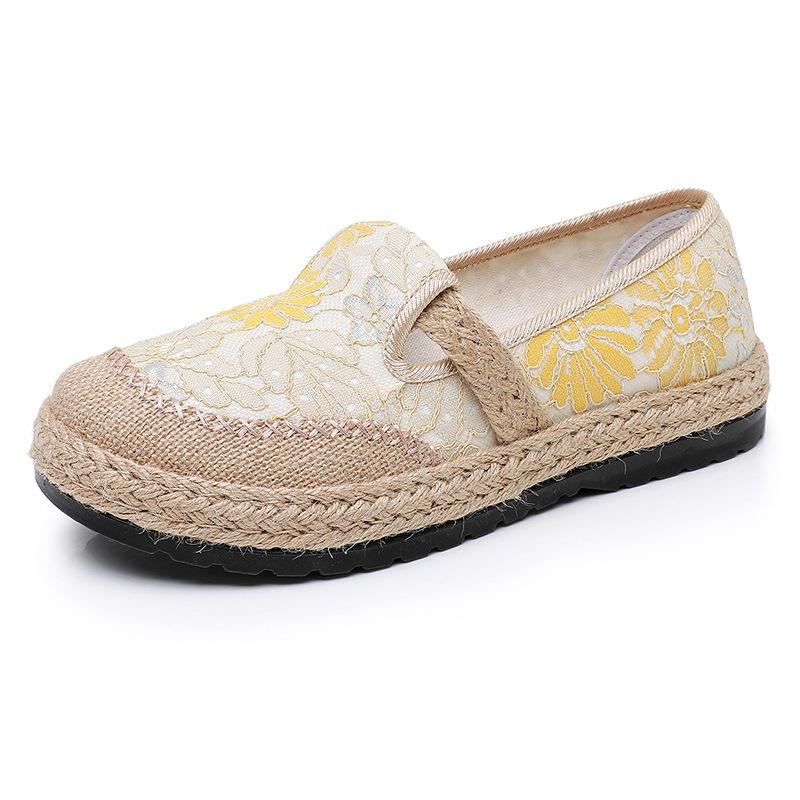 Shoes women's spring new casual single shoes shoes breathable and wear-resistant round head one-pedal women's shoes