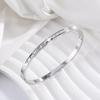 Starry Sky Silver Titanium Steel Bracelet for Women - High-End, Versatile, Full Diamond, Non-Fading Fashion Accessory