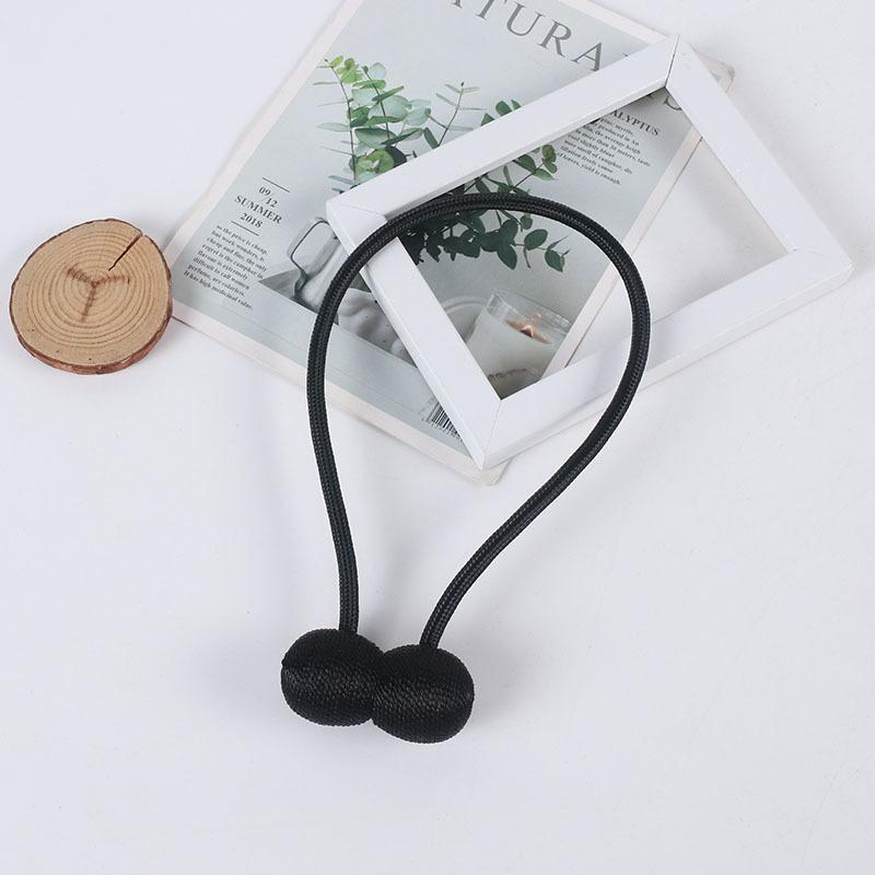 2PCS Magnetic Ball Curtain Tiebacks Tie Rope Accessory Rods Accessoires Backs Holdbacks Buckle Clips Hook Holder Home Decor 2025