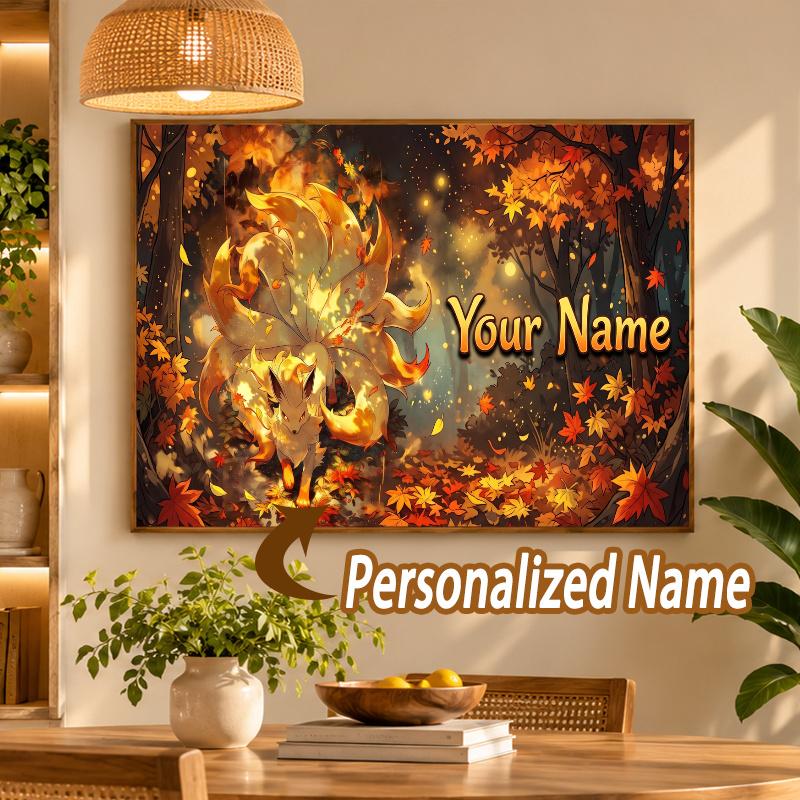 Jolteon Custom Name Diamond Painting Personalized 5D Full Drill DIY Diamond Art Home Decor