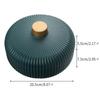 Food Platter Food Storage Tray with Lid 4 Compartment Snack Dried Fruit Candy Nut Serving Plates Tray