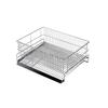 Otake Sangyo Japanese-made Dish Drainer with Draining Tray, Regular Size, Vertical Stand, 29 X 35 Cm, All Stainless Steel, Silver, Made In Tsubame-San