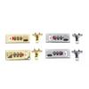 3-Digit Combination Lock 65*29mm Password Lock Latch Keyless Jewelry Wooden Box Fixed Lock Suitcase Coded Locks Hardware