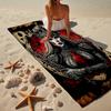 Day Of The Dead Celebration Beach Towel, Super Soft Microfiber, Gift for Her/Him, Birthday, for Pool, Beach, Travel, Home Decor Fan gifts