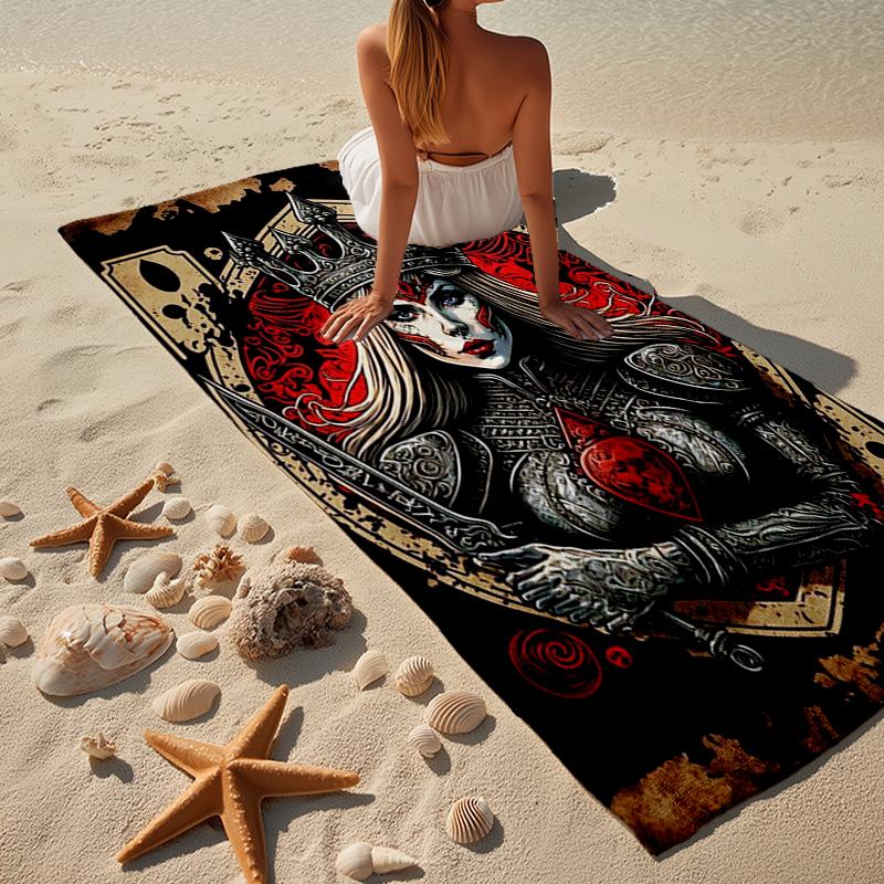 Day Of The Dead Celebration Beach Towel, Super Soft Microfiber, Gift for Her/Him, Birthday, for Pool, Beach, Travel, Home Decor Fan gifts