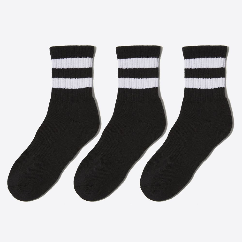 [Standard] Sports 3-Pack Middle Socks HPAO3EA925