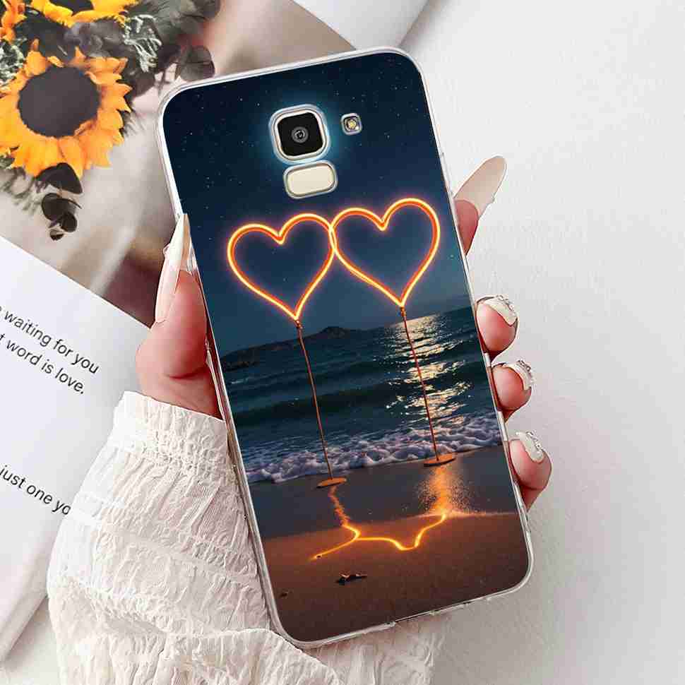 For Samsung Galaxy J6 2018 SM-J600F Case Popular Love Cool Tiger Soft Silicone TPU Cover For Samsung j6 J6 2018 Phone Shell Bag