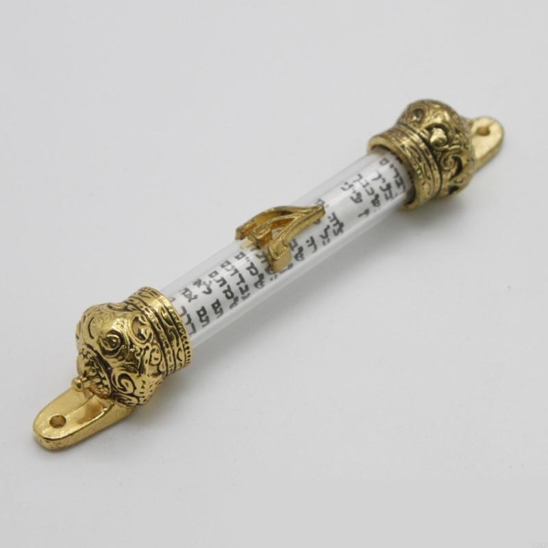 62KD Door Right Side Mezuza Metal Mezuzah Retro Decor Religious Gift Front Best Je Gifts Home Plaques