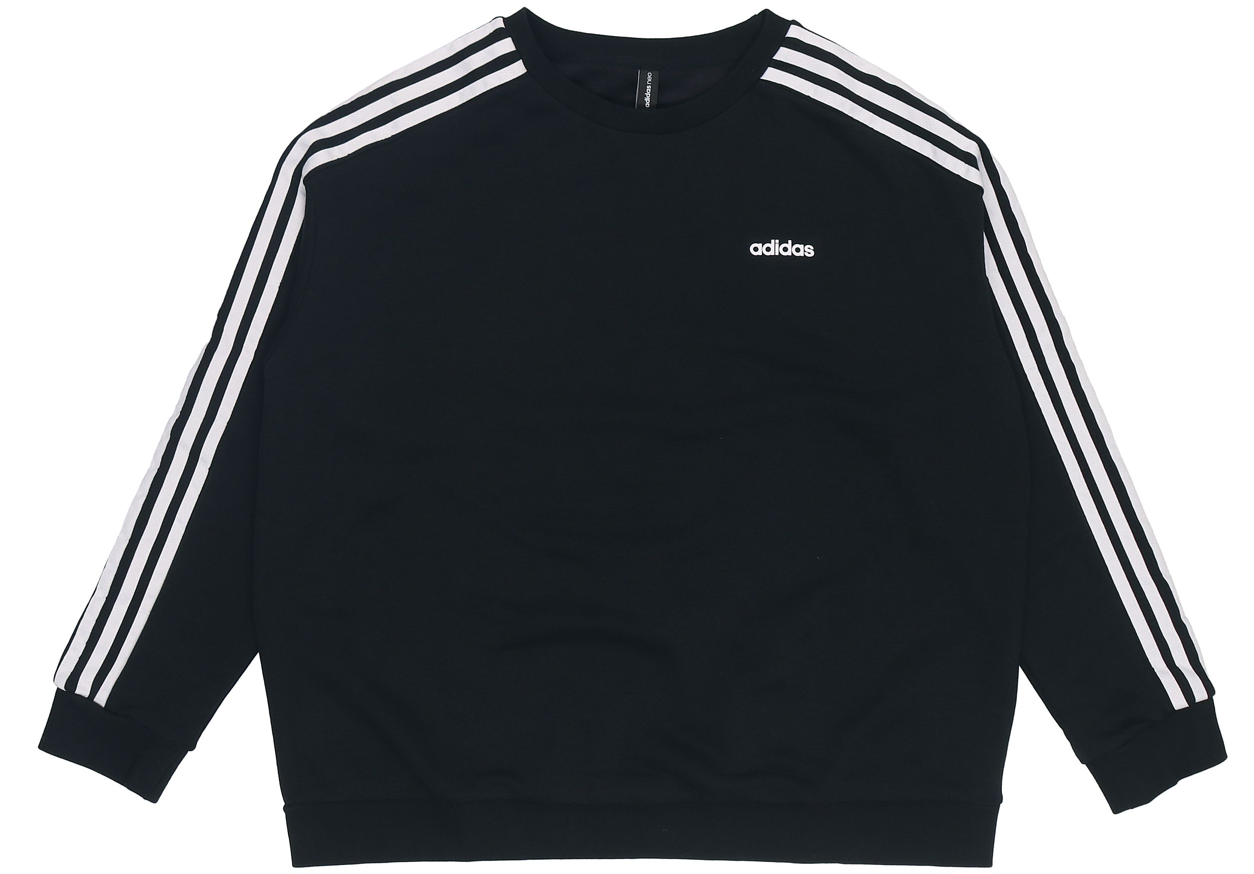 Adidas Neo Sweatshirts Women s Black Crew Neck Moderate Regular HG9052 S
