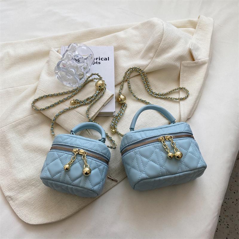 Sac Messenger Mini Chaîne Tendance pour Femmes 2025 - Collection Printemps/Été, Sac à Main Carré Petit et Polyvalent à la Mode