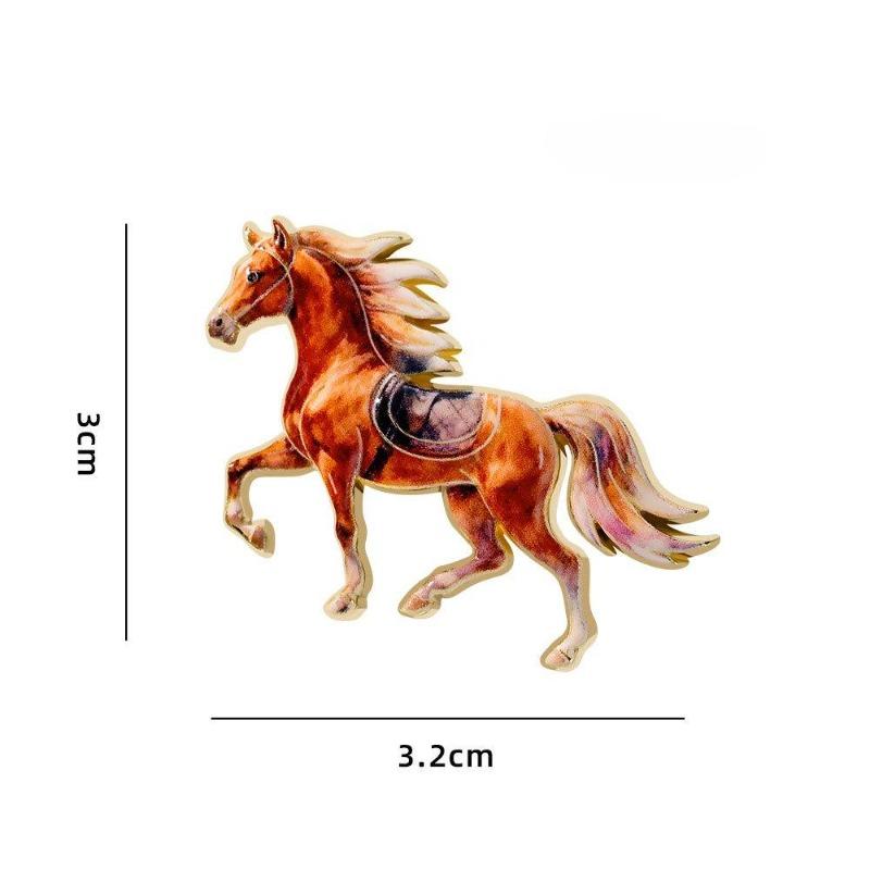 Mielos gyvūnų zodiako žirgų sagės Mažos dovanėlės Aksesuarai Drabužiai ir aksesuarai Žirgo metams Sages ir dovanos