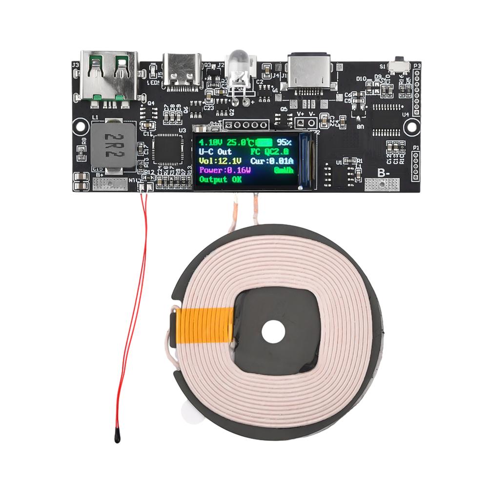 22.5W PD Color Screen Bidirectional Super Fast Charging Mobile Power Module Temperature / Circuit DIY Motherboard 5V 4.5A
