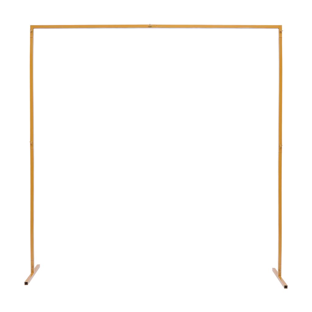 Wedding Arch Stand with Bases,Easy Assembly 6.6 x 6.6 Feet Square Garden Arch Metal Abor for Weddings Party Event Decoration