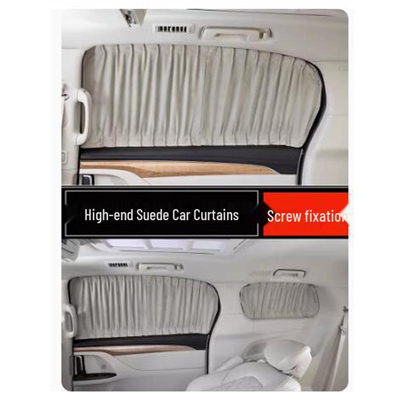 Luxury Suede Blackout Side Curtains for GAC Trumpchi E9 Car