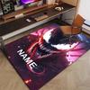 Custom Venom Mat Personalized Name, Polyester Washable Indoor Entryway Rug, Gift for Christmas, Easter, Thanksgiving Day