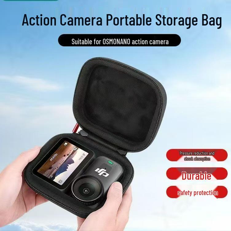 

Compact Hard Shell Storage Bag for DJI Osmo Nano Action Camera 9x8x3.5 сірий колір