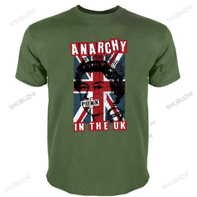 man summer short sleeve ANARCHY In The UK T Shirt Mens Punk Rock Union Jack Clash Unisex T Shirt All Size fashion tee-shirt
