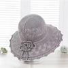Large Brimmed Straw Hat for Women, Summer Lace Hollow Out Large Brimmed Fisherman Hat, Beach UV Resistant Sun Hat
