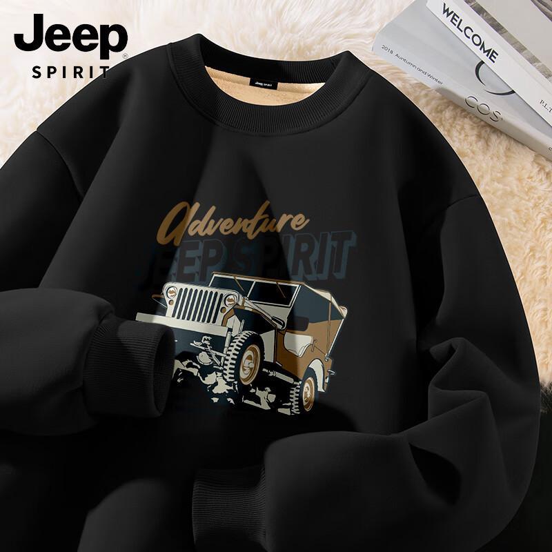 

JEEP SPIRIT Men s Winter Fleece-Lined Sweatshirt 3XL