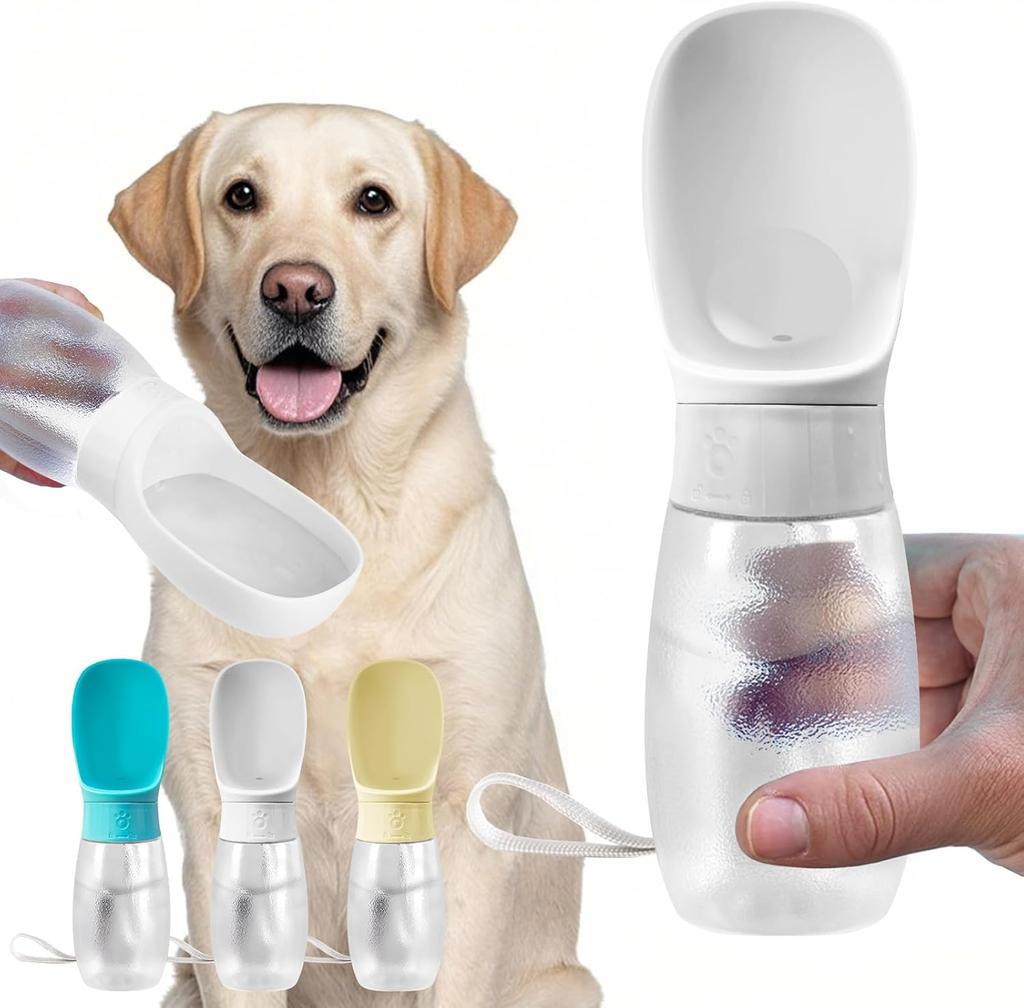 500ml Big Dog Water Bottle Portable Drinking Bowl for Small Medium Dogs Cat Travel Hiking Puppy Pet Water Dispenser Cup