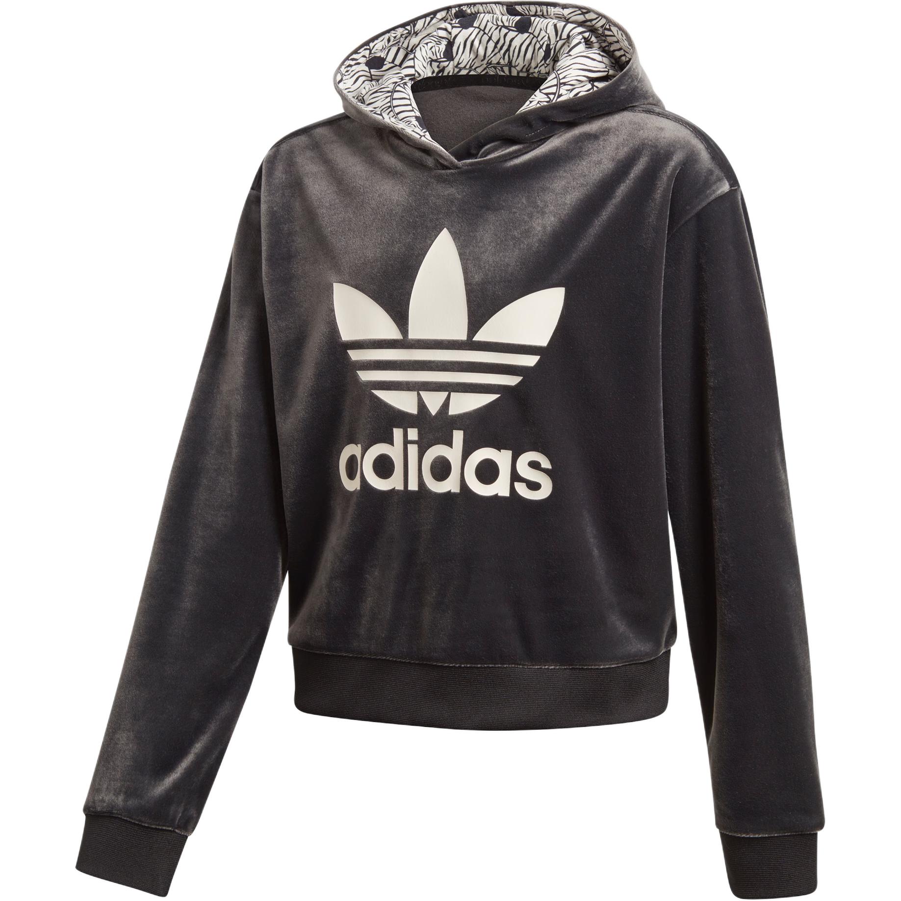 Adidas Originals Sweatshirt Black/Dark Coffee Brown Teenagers D98909 140