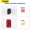 kymb4 TESIN Car Keys Cover for Jeep Gladiator JT 2018+ Car Key Case Shell Cover Keychain Accessories for Jeep Wrangler JL 2018-2025 Up
