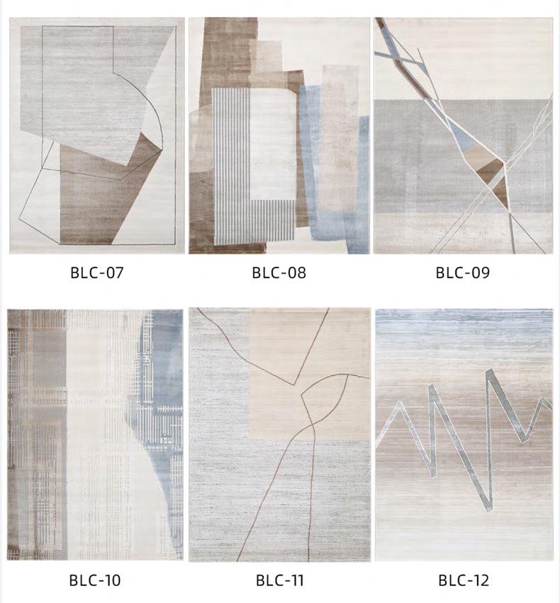 Modern Minimalist Abstract Light Luxury Rug for Living Room, Study, or Bedroom