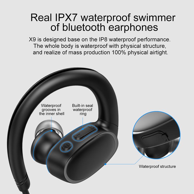 Buy X9 bluetooth V4.2 Earphone IPX7 