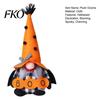 Holiday Gnome Decoration Halloween Plush Decoration, Spooky Orange Black Boo Pumpkin Swedish Tomte Decorative Toys Figurine, Elf Dwarf Ornaments