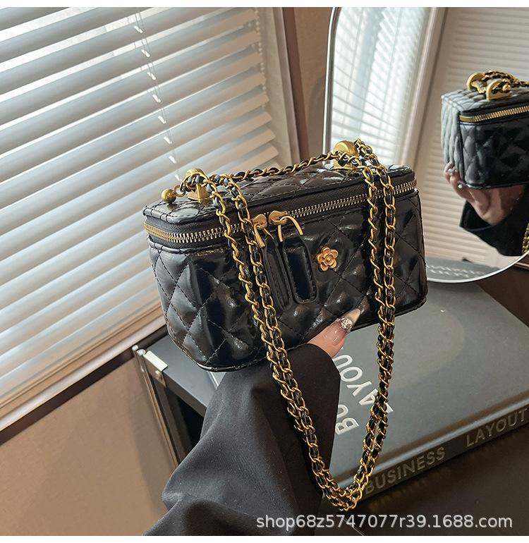 Сумка-коробка Xiaoxiangfeng Золотой шар Кроссбоди Ромбовидная цепочка Мини Маленькая квадратная сумка Премиальная сумка кроссбоди Сумка