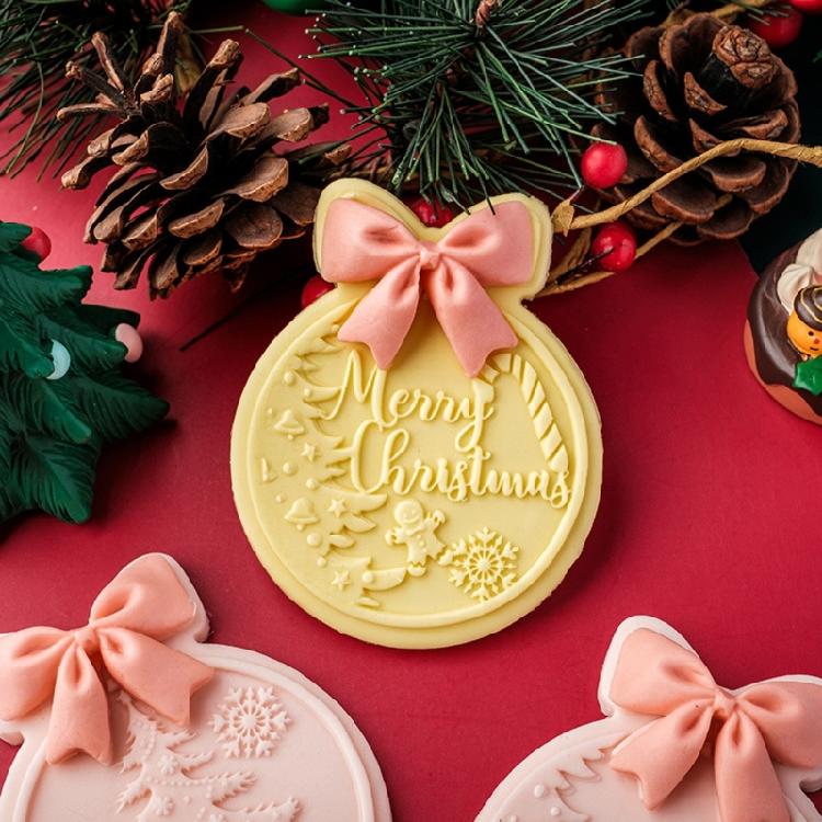 Christmas Party Acrylic Fondant Cookie Cutter Heat Resistant Biscuit Mold Multifunctional Dessert Baking Mould