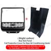 For Tesla Model Y Juniper 2026 Rear Screen Cover Protector Frame Back Air Vent Trim Protective White Car Interior Accessories