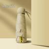 New Macaron Color Five-Fold Ultra-Light Sun Protection Compact Mini Umbrella with Buckle Handle
