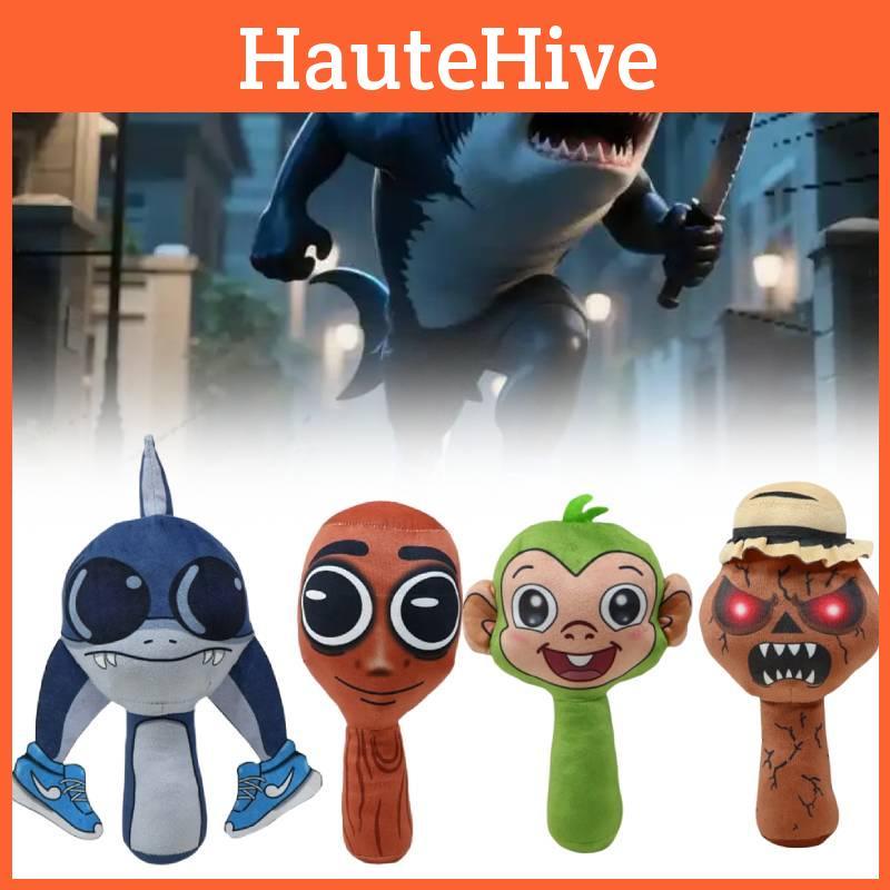 Sprunki Tung Tung Tungsahur Game Shark Plush Animal Toy Stuffed Doll Gift Kids