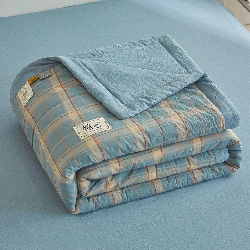 MUJI-Style Xinjiang Cotton Summer Cooling Quilt - Machine Washable & Lightweight