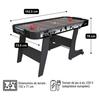 DEVESSPORT Airhockey Black City Sammenleggbart med Hjul. Spillebord for barn og voksne, luftmotor, stabilt