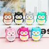 Bag Pendant Light Design Mini Cartoon Sound Light Key Ring Car Key Ring Owl Keychain Led Keychain